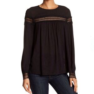 NWT Anthropologie RO + DE Crochet Detail Top